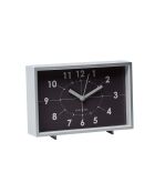 Reloj despertador vintage Rocket Chic Mic°, rectangular, luminoso, gris, 10,5 x 4,5 x 16 cm
