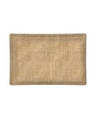Coupelle rectangulaire en verre Burlap multicolore - 11 x 16 cm