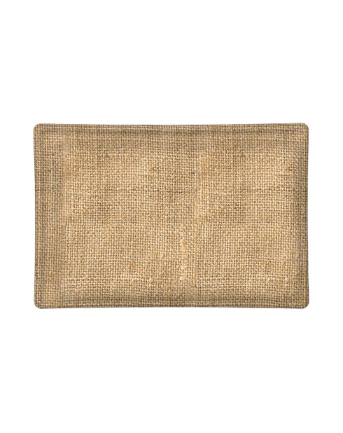 Coupelle rectangulaire en verre Burlap multicolore - 11 x 16 cm