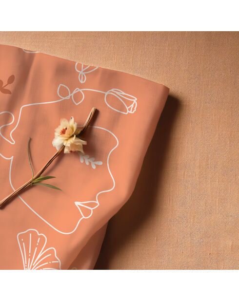 Torchon en coton biologique Fleurever multicolore - 50 x 70 cm