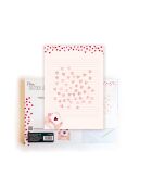 Papier à lettres 20 feuilles et 10 enveloppes Que de l'amour multicolore - 21 x 29,7 cm