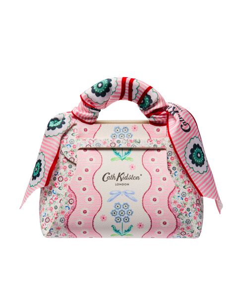 Veganer Lederbeutel Handcreme Handbalsam Lippenbalsam Cath Kidston (Woven Fl) mehrfarbig - 14 x 13 x 7 cm