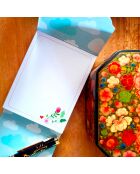 Pocket Carnet de notes A6 aimanté Papillon multicolore - 7,5 x 10 cm