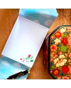 Pocket Carnet de notes A6 aimanté Papillon multicolore - 7,5 x 10 cm