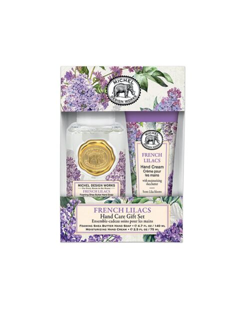 Set de regalo con minijabón espumoso y crema de manos French Lilacs, multicolor, 75 ml