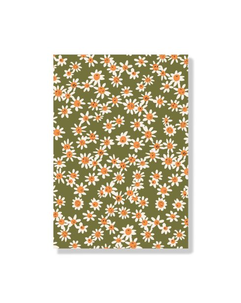 Carnet de notes A6 Floral L multicolore - 10,5 x 15 cm
