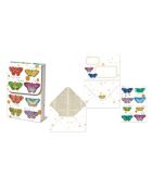 Pochette 10 cartes correspondance et enveloppes Colorful Specimen multicolore - 9 x 13 cm