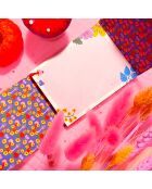 Pocket Carnet de notes A6 aimanté Forêt florale multicolore - 7,5 x 10 cm