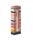 Set mit 2 Kugelschreibern Modern Mom (gestreift), mehrfarbig — 18 x 3 x 5,5 cm