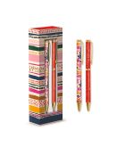 Set mit 2 Kugelschreibern Modern Mom (gestreift), mehrfarbig — 18 x 3 x 5,5 cm