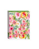 Pocket Carnet de notes A6 aimanté Spring floral multicolore - 7,5 x 10 cm