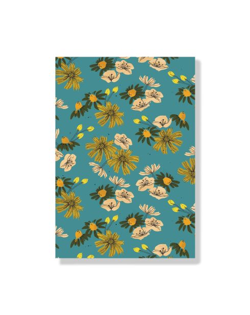 Carnet de notes A6 Floral S multicolore - 10,5 x 15 cm