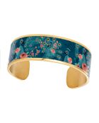 Grünes Pfauen-Manschettenarmband - D.20 mm