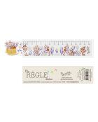 Righello illustrato tagliato a mano Multicolor Love Bouquet - D.15 cm