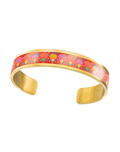 Mehrfarbiges Manschettenarmband „You Give Me Wings“ - D.8 mm