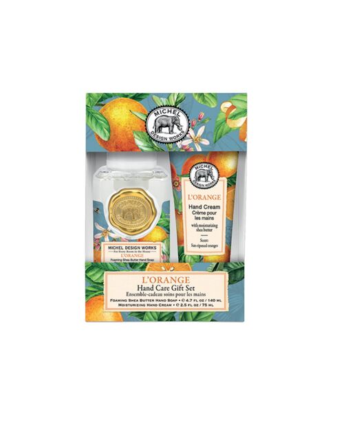 Set de regalo con minijabón espumoso y crema de manos L'Orange, multicolor, 75 ml