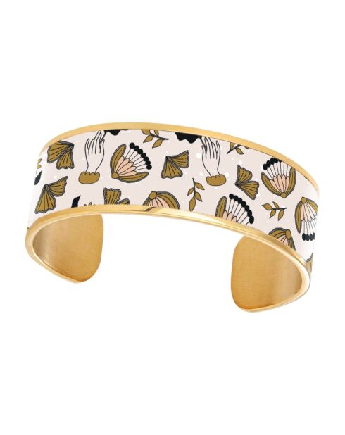 Bracelet manchette suis ton intuition multicolore - D.20 mm