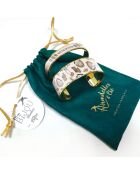 Bracelet manchette suis ton intuition multicolore - D.20 mm