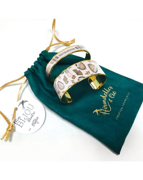 Bracelet manchette suis ton intuition multicolore - D.20 mm