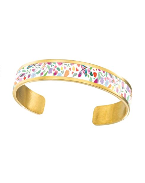 Brazalete tipo tetera (mariposa Liberty) multicolor - D.8 mm