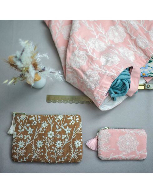 Trousse brodée MM Sweet boutique (Chamomile) multicolore - 13.5 x 19 cm