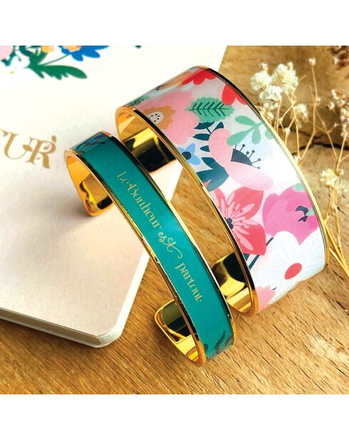 Bracciale multicolore La felicità è ovunque - D.20 mm