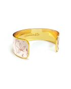 Bracelet manchette fleurever multicolore - D.20 mm