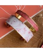 Bracelet manchette fleurever multicolore - D.20 mm