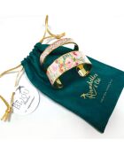 Bracelet manchette spring floral multicolore - D.20 mm
