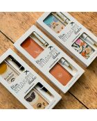 Set penna a sfera e custodia nera Follow your intuition, 3,5 x 15 cm