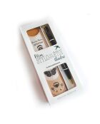 Set penna a sfera e custodia nera Follow your intuition, 3,5 x 15 cm