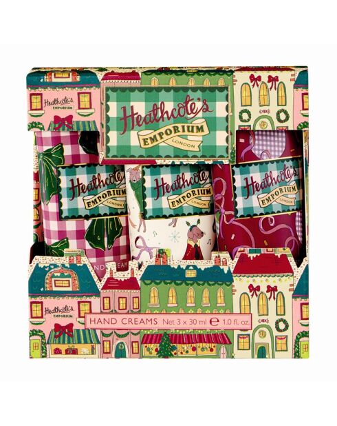 Set de regalo Emporium de 3 cremas de manos multicolor, 3 x 30 ml