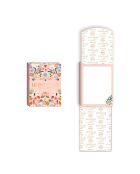 Pocket A6 magnetisch notitieboek Happiness is overal veelkleurig - 7,5 x 10 cm