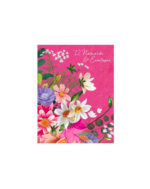Set de 12 tarjetas y sobres Radiance (A) multicolor - 18,7 x 14,7 x 1,6 cm