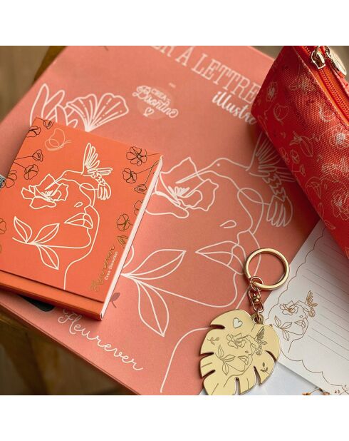 Cuaderno de bolsillo magnético Fleurever A6 multicolor, 7,5 x 10 cm