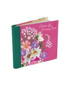 Radiance Mehrfarbiges Adress- und Geburtstagsbuch, 16,4 x 14,5 x 1,7 cm