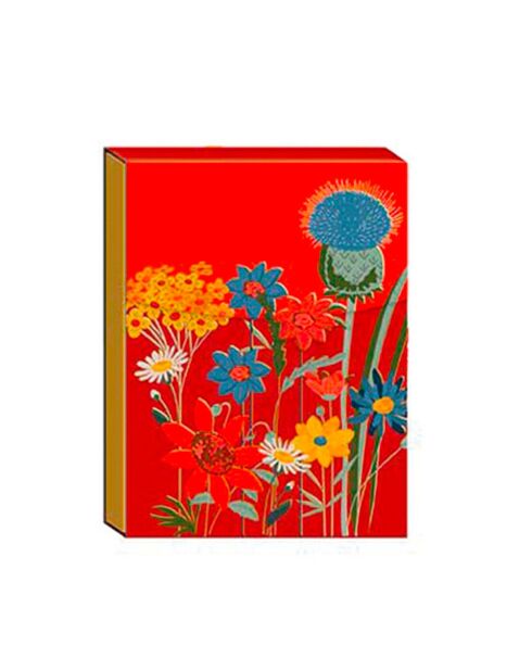 Pocket Carnet de notes A6 aimanté Fleurs des champs multicolore - 7,5 x 10 cm