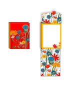 Pocket Carnet de notes A6 aimanté Fleurs des champs multicolore - 7,5 x 10 cm