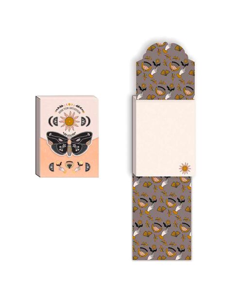 Pocket Carnet de notes A6 aimanté Suis ton intuition multicolore - 7,5 x 10 cm