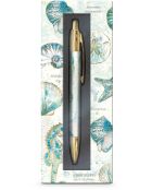 Stylo bille coffret cadeau High Tide (shells) multicolore - 5 x 12 cm