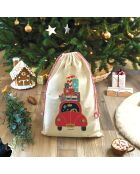 Capucha o bolsa de almacenamiento de algodón XXL, coche de regalo natural, 50 x 68 cm