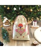 Capucha o bolsa de almacenamiento de algodón natural XXL de You are magic, 50 x 68 cm
