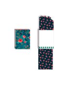 Pocket Carnet de notes A6 aimanté Paon multicolore - 7,5 x 10 cm