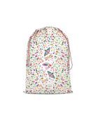 Capucha o bolsa de almacenamiento de algodón XXL con forma de mariposa multicolor, 50 x 68 cm