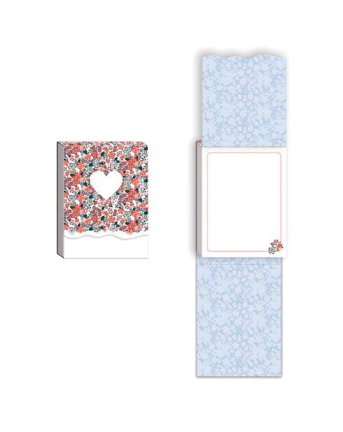 Pocket Carnet de notes A6 aimanté Liberty Brush multicolore - 7,5 x 10 cm