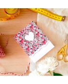 Pocket Carnet de notes A6 aimanté Liberty Brush multicolore - 7,5 x 10 cm