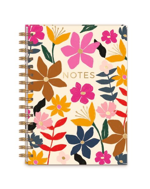 Carnet de notes A6 à spirales Modern Mom (floral) multicolore - 15 x 21,5 cm