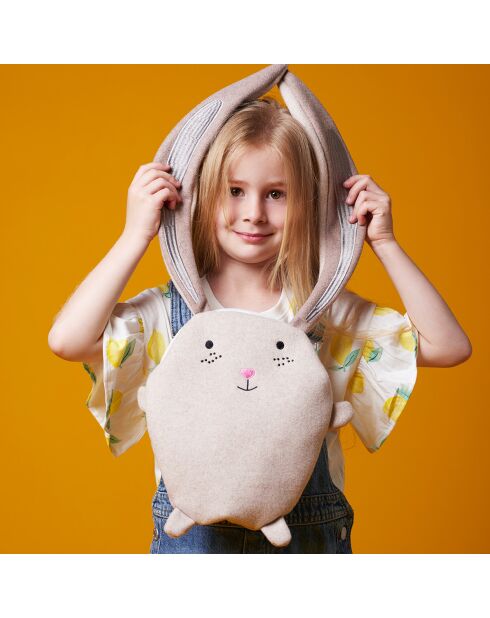 Bolsa infantil multicolor Rabbit Chic Mic con forma de animal, 29 x 4 x 24,5 cm