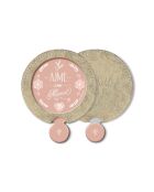 Miroir de sac et étui Aime comme mamie multicolore - D.6,5 cm