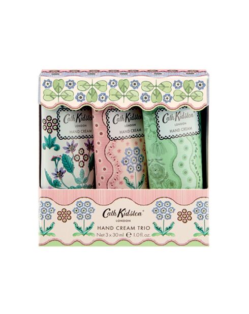Set de regalo de 3 cremas de manos multicolor de Cath Kidston (flores tejidas), 3 x 30 ml